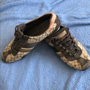Coach brown shoes